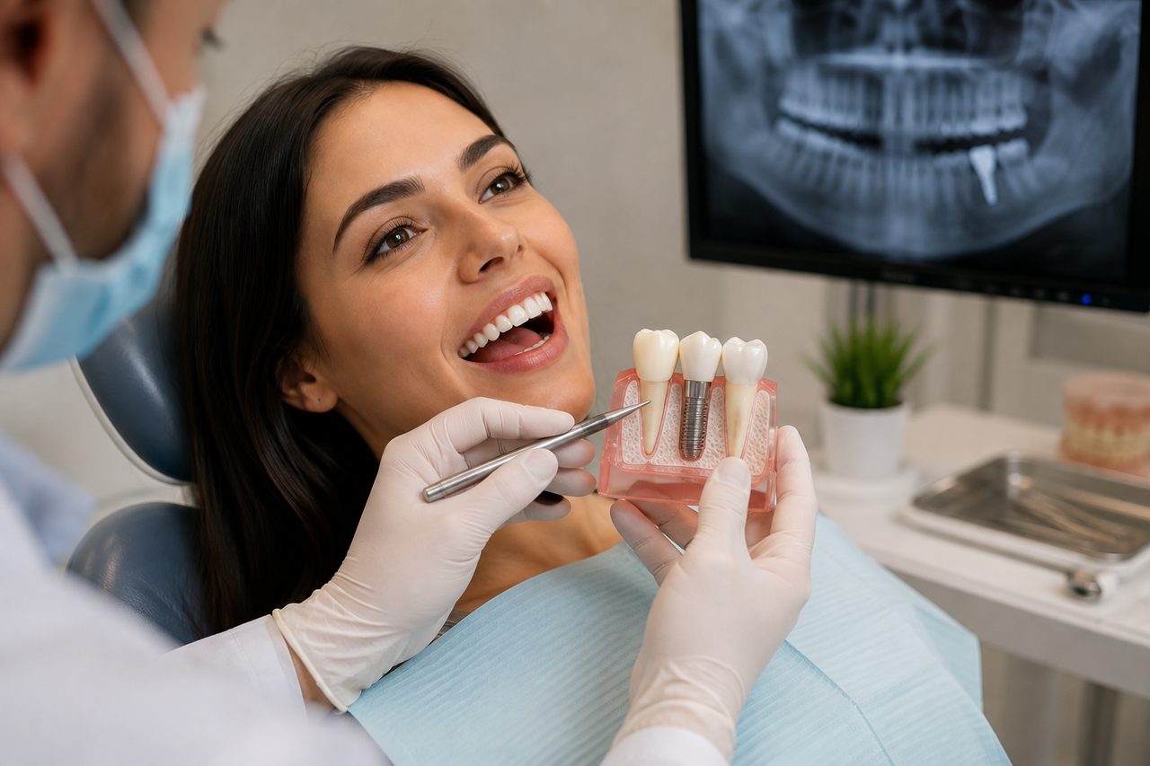 Tratamiento de implantología dental