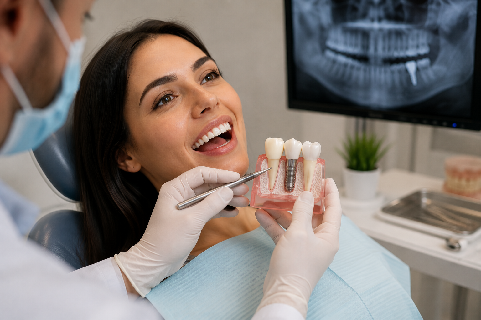 Tratamiento de implantología dental